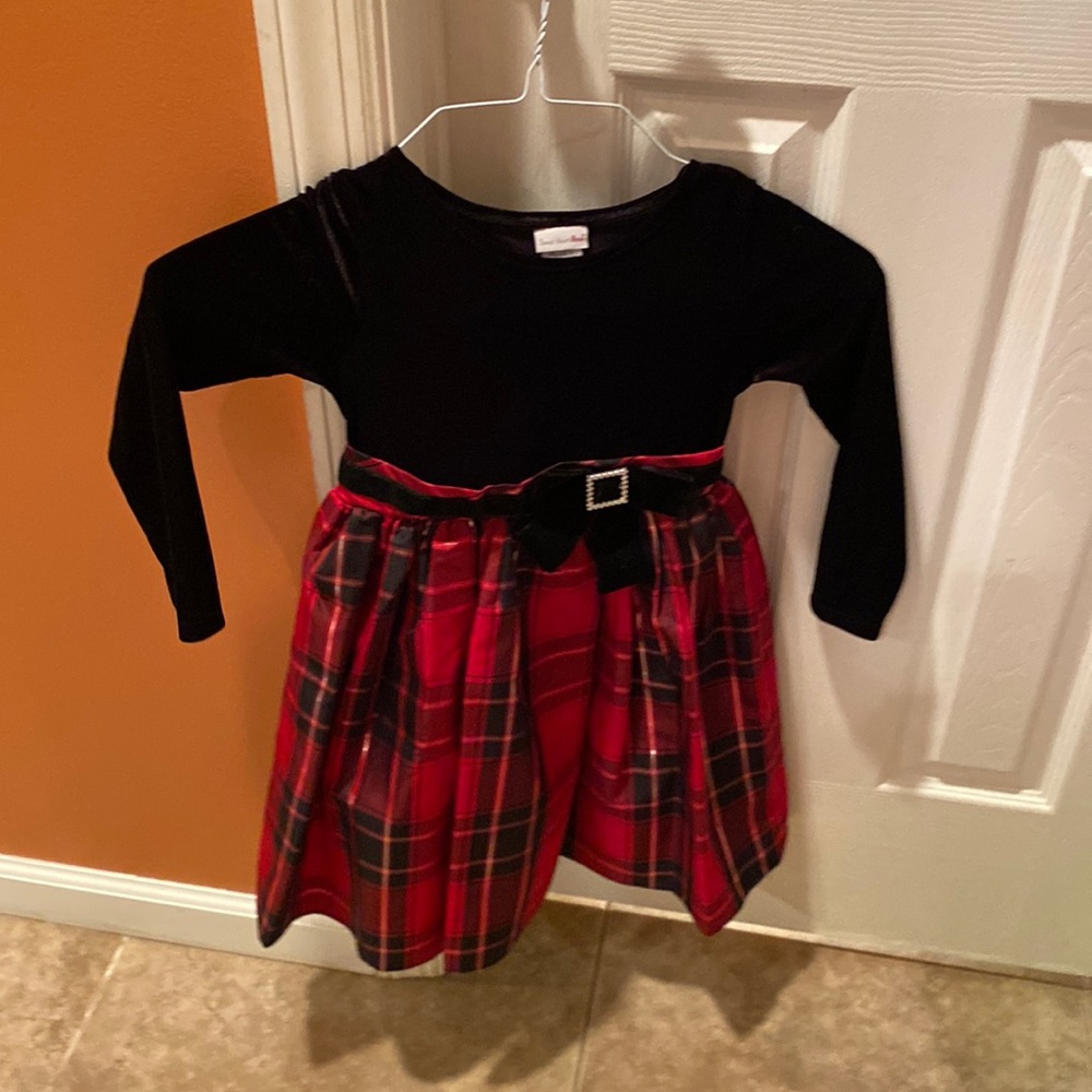 Black and plaid dress